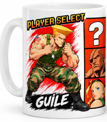 Caneca Street Fighter GUILE